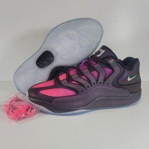 Nike KD 18 Eggplant Vivid Purple Black Basketball IM5843-500 Mens Size Shoes